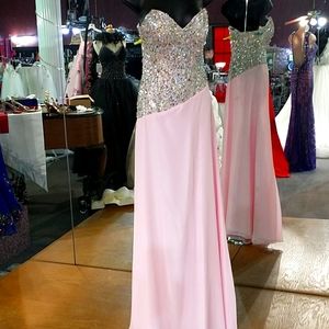 Karishma strapless evening gown
